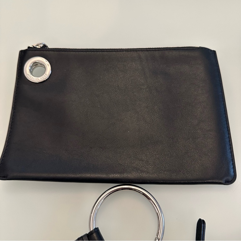 NWOT | Michael Kors | Jet Set Trio | Black / Charcoal Wristlet / Pouch / Clutch - Picture 8 of 16